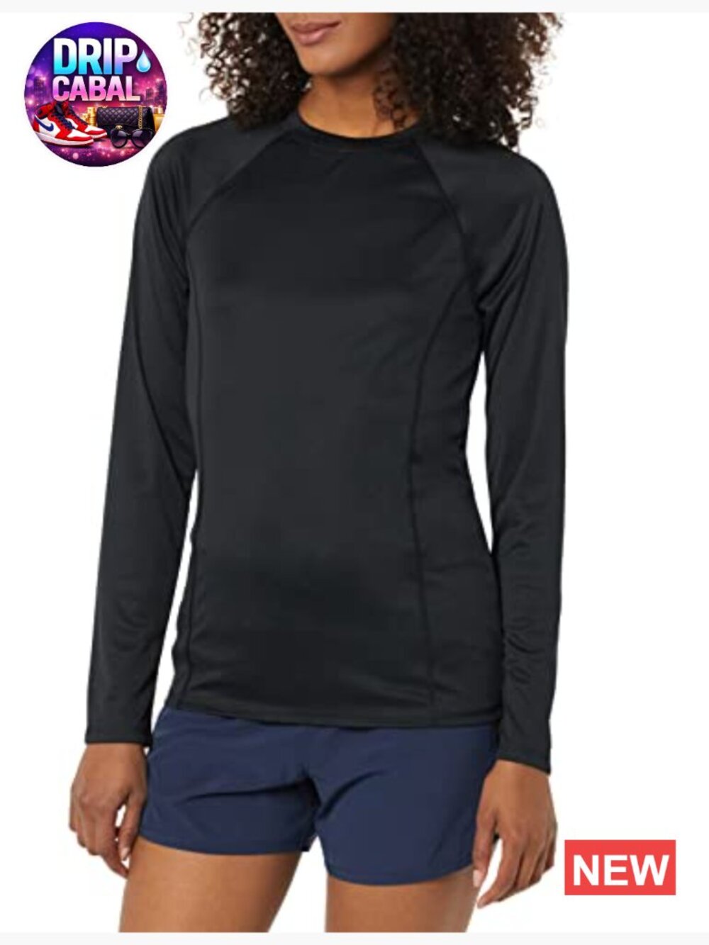 Long Sleeve Rash Guard Swimsuit Top SPF Protection UPF 50 - Picture 4 of 6